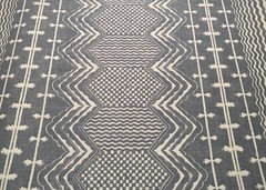 2.5YD FERMOIE UK Abbey Stripe Union Fabric w/ Custom Knit Backing $1144 Retail*