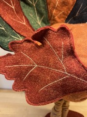 Hobby Lobby Standing Fabric Turkey Decor, Thanksgiving Tabletop Decor 16.5 Inch