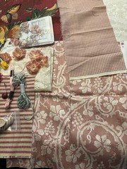 Shabby PINK Inspiration for Slow Stitching, Junk Journal Craft Supplies