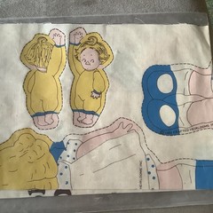 Dolly Dingle Cut & Sew Doll Fabric Panel 1981 Hobby House Press with Certificate
