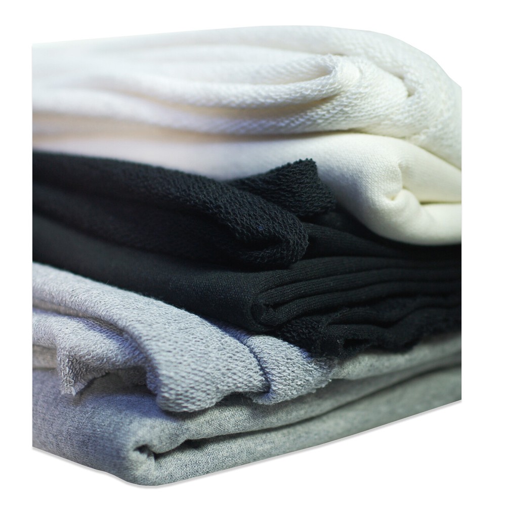 Sweatshirt Fabric Loop Back,Cotton Rich French Terry Material Cloth,Matching Rib