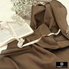 Medium Brown Faux Silk Fabric By The Yard, 42 inches width Brown Silk Fabric