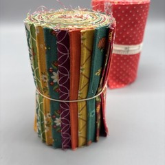 Moda Fabric – Large Lot Of Jelly Roll Assorted Fabric Colors