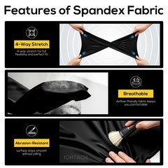 Iontach 60 Nylon Spandex Fabric By The Yard – 80 Nylon 20 Spandex 4 Way Stretch