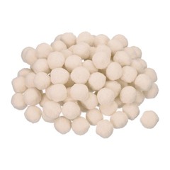 Pom Felt Balls Fabric 1cm 10mm Nude for Crafts Project DIY, 100Pcs