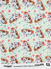 Snuggle Flannel Baby Fabric Koala Bears in a Tree 30″ x 42″ Green Pink Gray