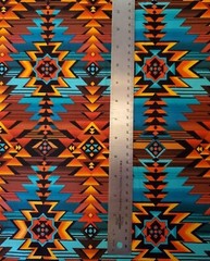 “Desert Dream” In Turquoise•Southwest Blanket Fabric-Cotton•1yd•BTY•GORGEOUS!