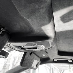 Black Suede Headliner Fabric 96″ L x 60″ W – Foam Backing for Car, Truck, SUV, R