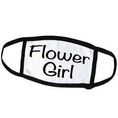 3dRose fc_261047_3 Face Cover Small, Flower Girl Black