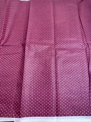 Vintage debut designs quilting cotton fabric red dots floral 44×61 90s y2k