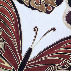 Shimmer Butterflies Metallic Gold On Cream Cotton CM9294 Timeless Treasures BTY