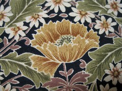fabric ST JAMES floral 33″ x WOF RJR 2009 largest flowers 1.5X1.5″