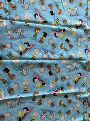 Snoopy Peanuts Comics Characters Fabric Print: 18 1/4 x 42 1/2