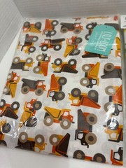 Lily & Loom Quilt Backing Fabric Toy Tractors & Trucks 3-Yards & 1 Yard NEW