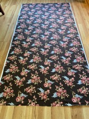 Pink Brown Floral Cotton Fabric Timeless Treasures Sewing Quilting 2.33 Yd x 45″