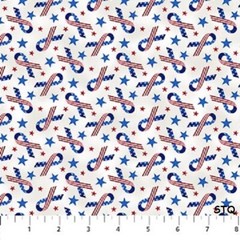 Stars & Stripes 10th Patriotic Stars cotton quilt fabric Northcott 20159-30