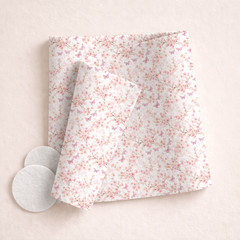Cherry Blossom Double Sided Printed Felt Sheets, Floral Polyester Felt Fabric
