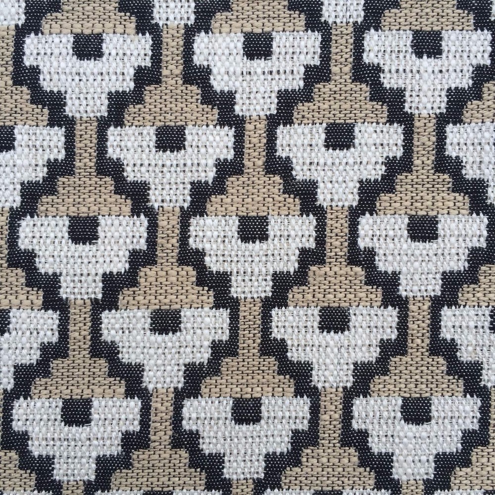 ROMO SMALL SCALE GEOMETRIC WEAVE FABRIC ORFORD/METEORITE 6.75 YARDS