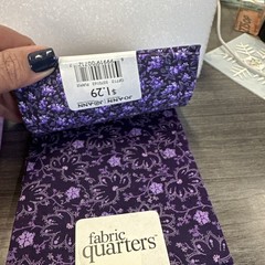12 Quarter Flats 100% Cotton Jo-Ann Fabric Sewing Quilting NOS Patterns Purple