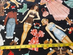 Alexander Henry Vintage Paper Pin Ups rockabilly, western, 40’s styles RARE! BTY