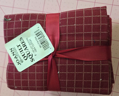 7 Fat Quarters Cotton Quilting Sewing Crafts Red Burgundy Fabric JO-ANN Bundle