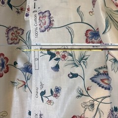Laura Ashley Vintage Chinese Silk Chintz 48″ x 346″ 100% Cotton NOS