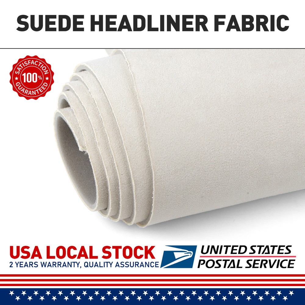 1PCS 79”x60” Headliner Material Suede Fabric Foam Backing For Automotive Roof