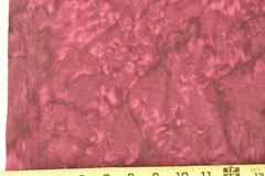 By 1/2 Yd, Burgundy Cotton Batik, B1499