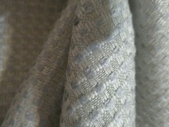 Kravat Candice Olson “Bubble Tea “in Vapor Soft Blue & Creme/ Chenille Dot 1.5 Y