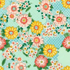 45-inch Marshall Dry Goods Vintage Floral #5 Cotton Quilter’s Fabric By the Yard