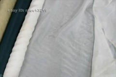 Chinese double-sided Hand Embroidery bright Silk chiffon fabric 0.5meter