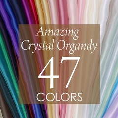 Dusty/Rose Crystal Sheer Organza Fabric By the Yard 161