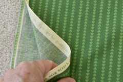 By 1/2 Yd, Green Heart-Stripes on Green Quilt Cotton, Avlyn/Smith/Milligan,P4474