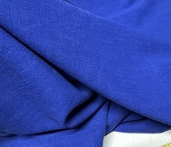 Cobalt Blue Super Soft Linen & Rayon Blend Fabric