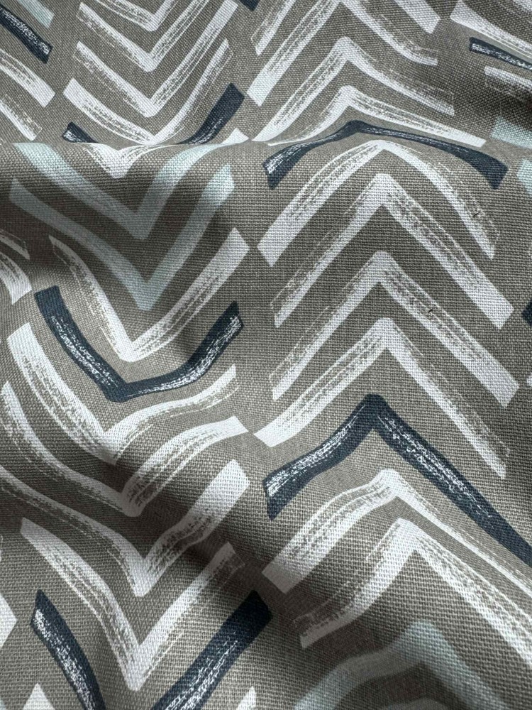 Dancer Driftwood Chevron Blue Gray – Premier Prints Cotton Canvas Fabric