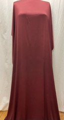 98% Silk Charmeuse 2% Lycra Rich Burgundy Fabric 2 yards 30″ Long 42″ Wide