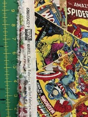 Marvel Comics Super Heroes Cotton Fabric By Camelot Fabrics 62”x45” New