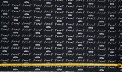 SPURS BLACK FABRIC ( HALF-YARD AND 1-YARD SELECTIONS ) – “NOT COTTON”