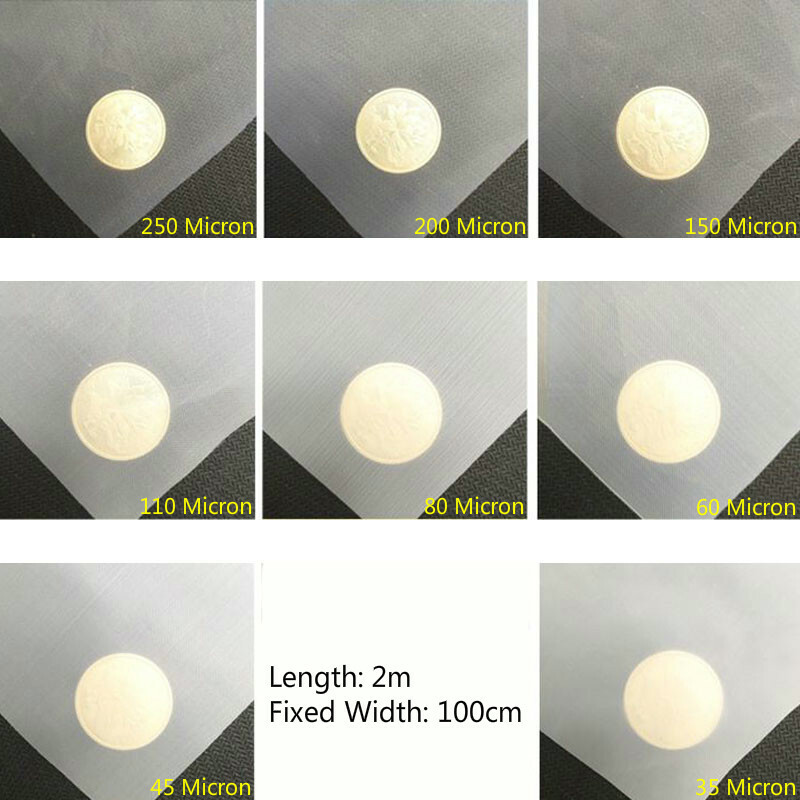 35-250 Micron Hole Fine Filter Mesh Nylon Fabric Net Material Strain DIY Craft