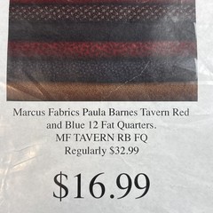 Hancock’s Of Paducah Marcus Fabrics ~ 12 Fat Quarters ~ New ~ (C)