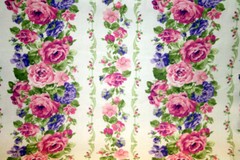 LILLIANS GARDEN FROM FABRIC TRADITION LARGE FLORAL STRIPE – 100% COTTON FABRIC