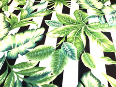 Tropical Outdoor Fabric Green Leaf Upholstery Patio Cushion 2.75 Yard Lot