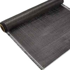 Tela de Fibra de Carbono 10ft x 12”, Tejido Twill 2×2, Hoja Negra Pura