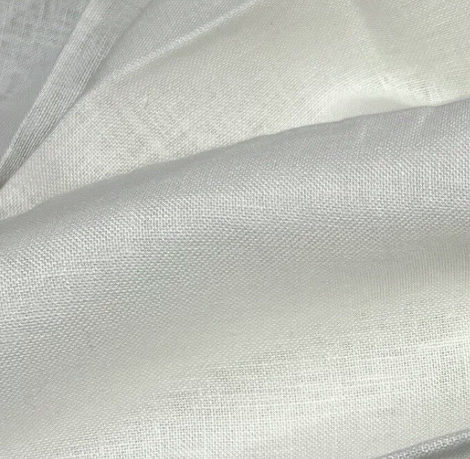 OFF WHITE 100% LINENS Fabric 60” Width Sold By The Yard