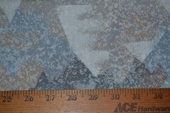 Cotton-like synthetic home decor fabric, blue abstract print, 45″ x 3.7 yards