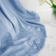 Tencel Cotton Fabric by the Yard, 1 Yard X 98 Inch, Mineral Blue | 60%