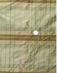 SILK Taffeta Plaid Gorgeous Green Brown Beige Gold BY THE YARD