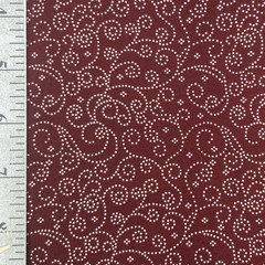 Paintbrush Studio Sunset Burgundy White Scroll Cotton Fabric By Yard Quilting