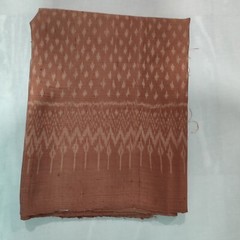 Thai Antique Silk Fabric Golden Brown Hand Woven100%Pattern (For Crafting)