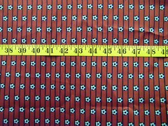 SOCCER BALLS ALLOVER STRIPES 100% POLYESTER FABRIC 31X43 INCHES